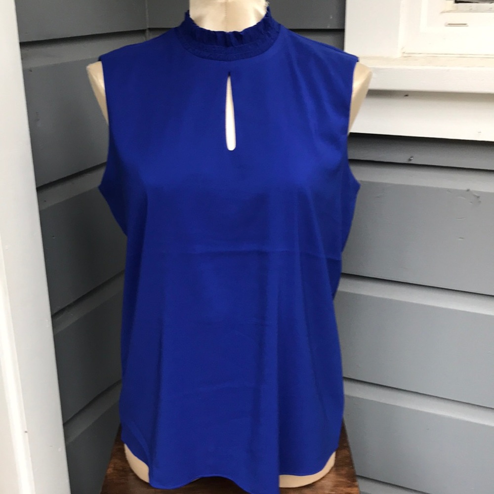 Tahari sleeveless top sz small fits like med.